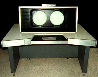 Photo of control console for CDC 6600